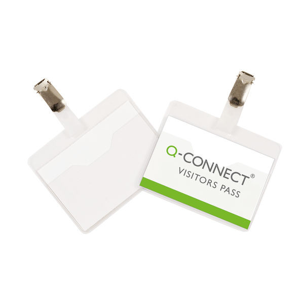 Q-Connect Visitor Badge 60x90mm (25 Pack)