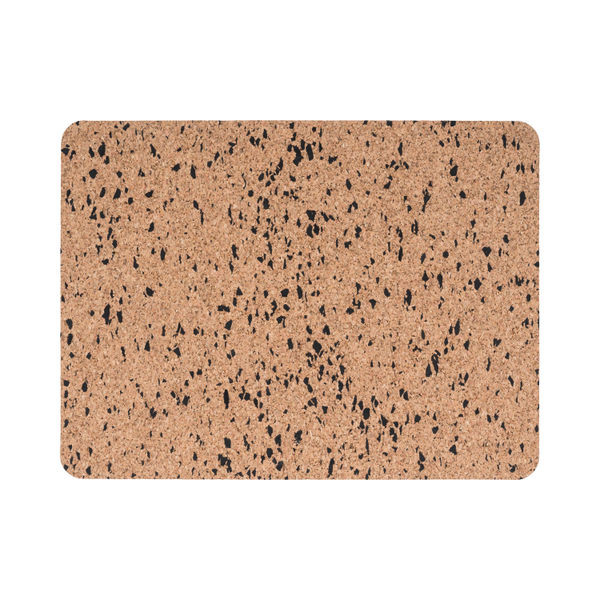 Eco Frameless Retangular Board Double-Sided Cork/ Black Eva 40X30Cm SF114412397