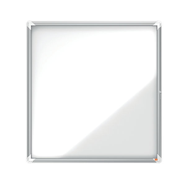 Nobo Premium Plus Outdoor Magnetic Lockable Notice Board 923x969x43mm 12xA4 1902581