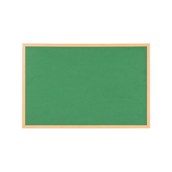 Earth Executive Felt Noticeboard 180x120cm Green Oak MDF Frame FB8544239