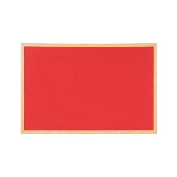 Earth Executive Felt Noticeboard 120x90cm Red Oak MDF Frame FB1446239