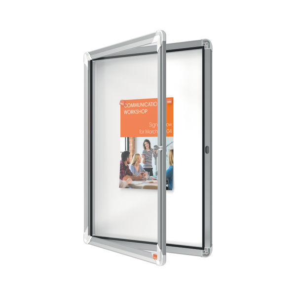 Nobo Premium Plus Magnetic Lockable Notice Board 4xA4 1902557