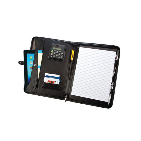 Monolith Tablet A4 Conference Folder with Calculator 2923