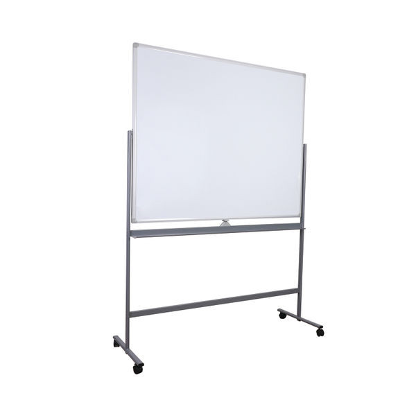5 Star 1500 x 1200mm Mobile Double Sided Magnetic Whiteboard FS668152