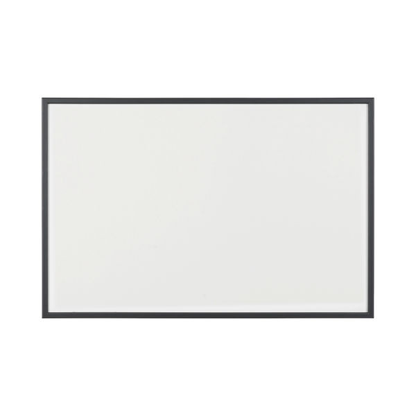 Bi-Office Basic Whiteboard Drywipe Surface Black Frame 90x60cm MP07001161