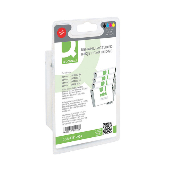 Q-Connect Epson 29XL Remanufactured Inkjet Cartridge High Yield CMYK Multipack T299640-COMP
