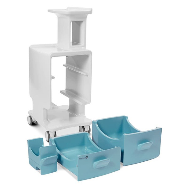 Bedside Cabinet - Polymer, Easy Clean, No Locks  480 x 665 x 1237mm