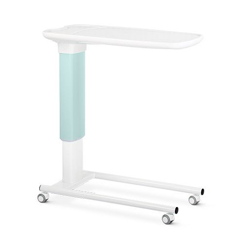 Overbed Table, Height Adjustable, Polymer, Easy Clean - Spearmint