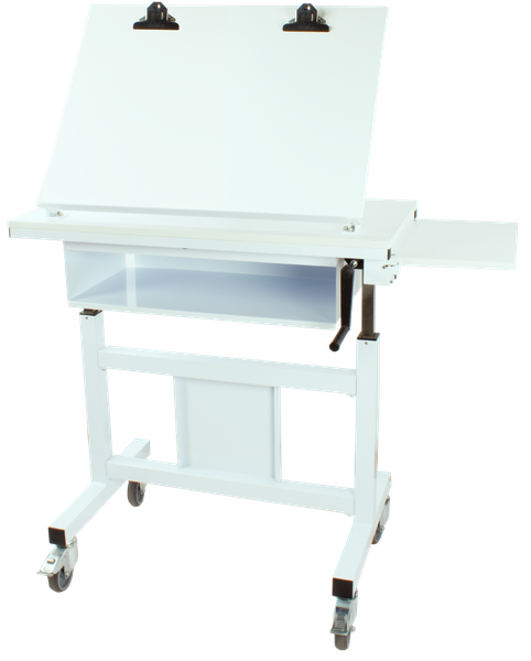Chart Workstation - Variable Height, Storage Pocket