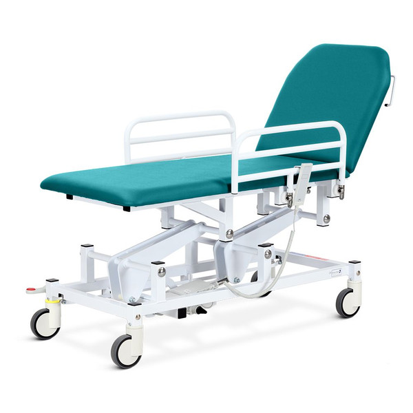 Electric with Electric Backrest, Foot Switch, Aquamarine