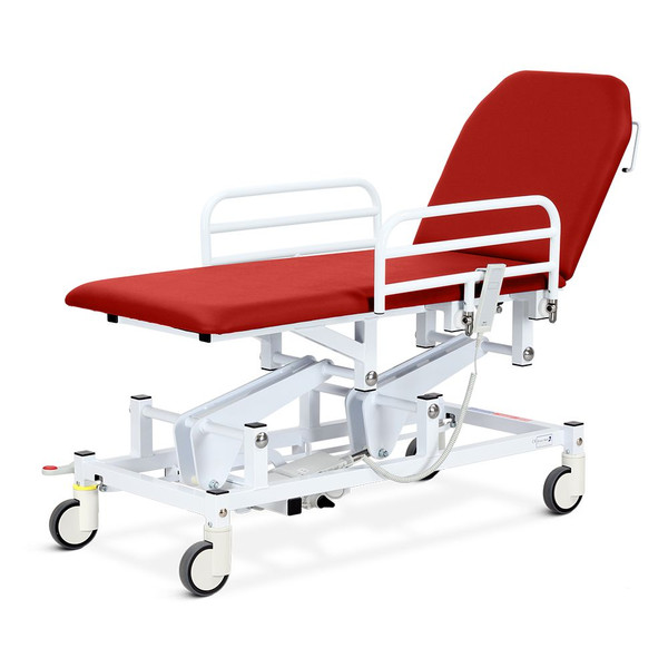 Electric with Electric Backrest, Foot Switch, Flame Red