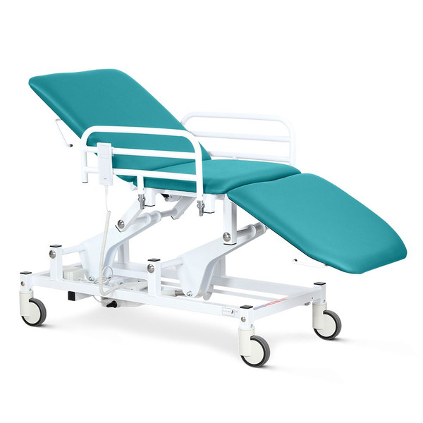 Electric with Electric Backrest, Foot Switch, Aquamarine