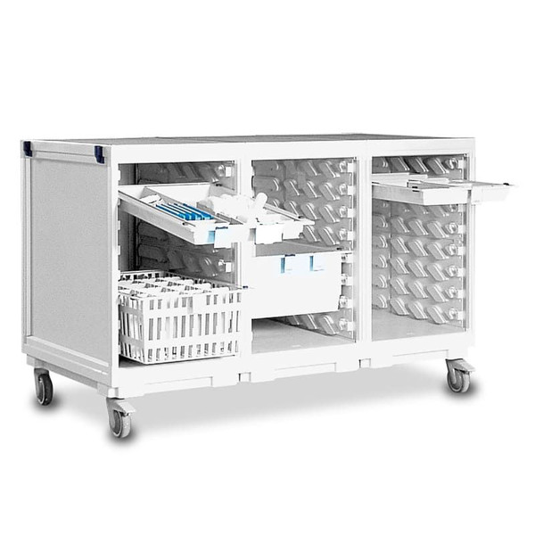 ScanCell Carts -Open Front - 3 Column, 905mm High, Type B, (No Kit)