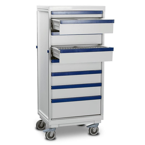 ScanCell Carts - Vario Drawers - 1 Column, 1055mm High, Type B, Kit E