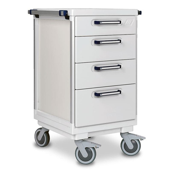 ScanCell Carts, Drawers - 1 x 50mm Tray, 2 x 100mm & 1 x 200mm Baskets