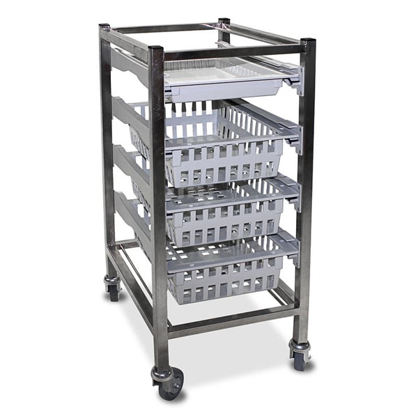 Distribution Trolleys, Compact - Compact - Single Column, Stainless Steel