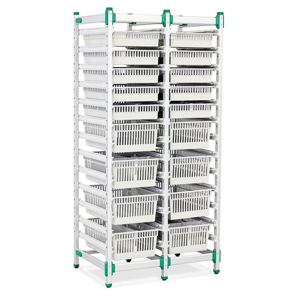 HTM71 Racking, Mobile, Double Bay, 600mm Insertion