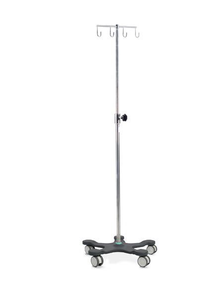 Mobile Pump Stand - Polyurethane, Easy Clean, High Capacity, Four Hook
