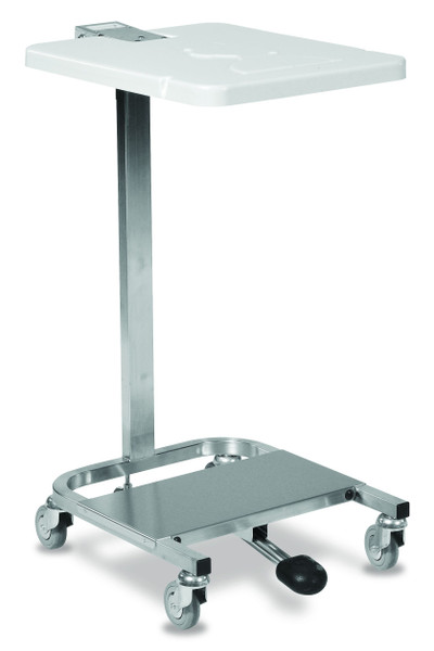Soiled Linen Trolley -  Stainless Steel Cantilever, Single, Pedal Operated