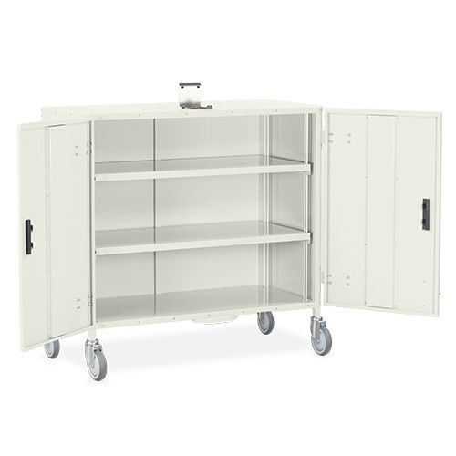 Clean Linen Trolley - Small, Fold Back Doors