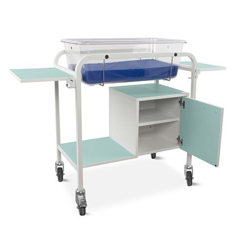 Baby Crib - Fixed Height, Small Cupboard