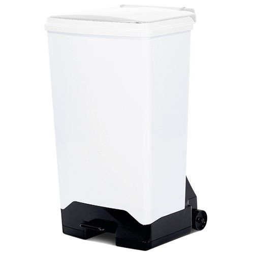 Fixed Body Sackholders - Plastic, Silent Closing, 70 Litre, White Lid