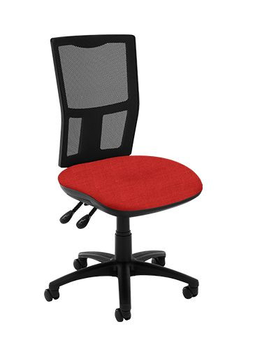 Task Chairs - Mesh, High Back - Flame Red