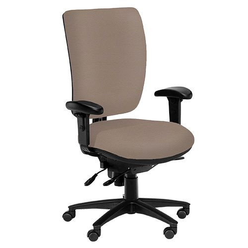 Task Chairs - Ergo, High Back, Adjustable Arms, Headrest - Oatmeal