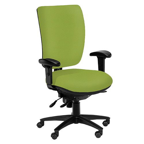 Task Chairs - Ergo, High Back, Adjustable Arms, Headrest - Avocado