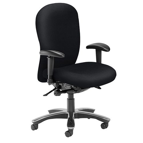 Premium Task Chairs - Posture Plus, High Back, Adjustable Arms - Noir