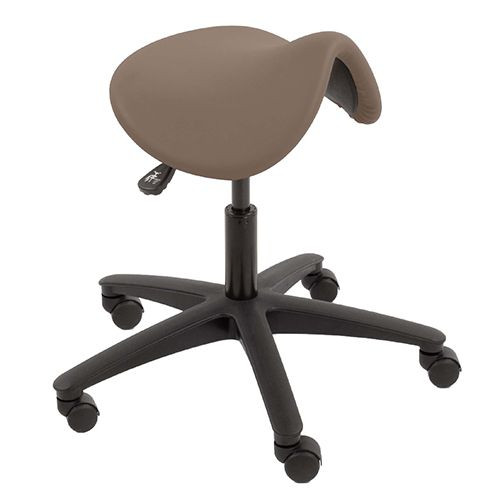 Technical Seating - Saddle Stool, Vinyl - Oatmeal