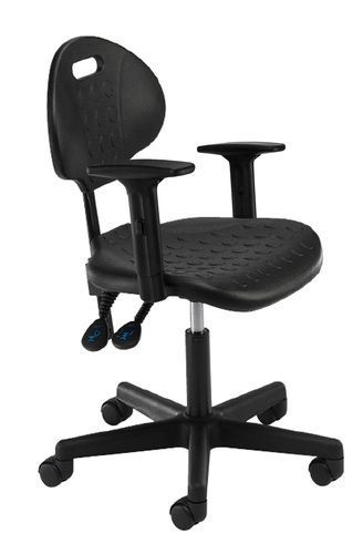 Tech Chair, High, Ring Arms, Polyurethane