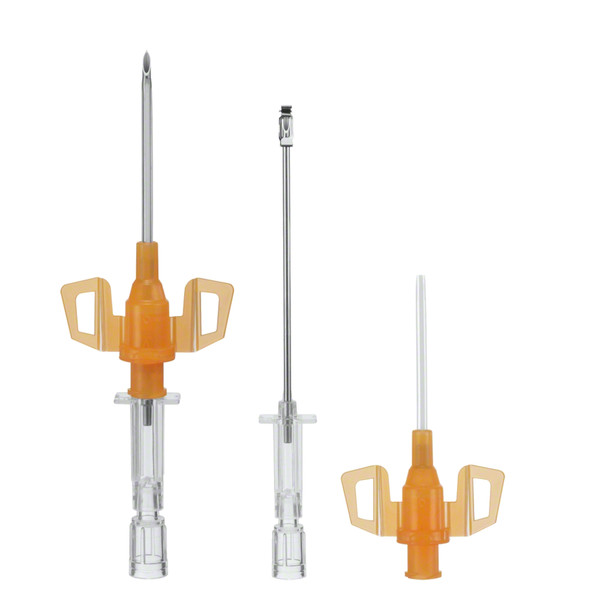 Introcan Safety® 3 Closed IV Catheters Grey (14 G x 2") (Pack of 50)