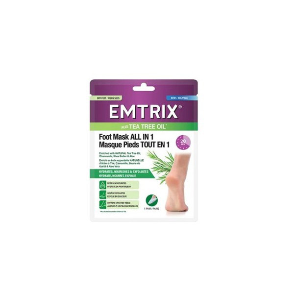 Emtrix® Plus Tea Tree Oil Foot Masks (Single)