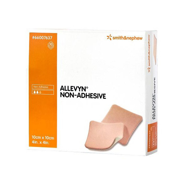 ALLEVYN NON–ADHESIVE Foam Dressings (5 x 5 cm) (Pack of 10)