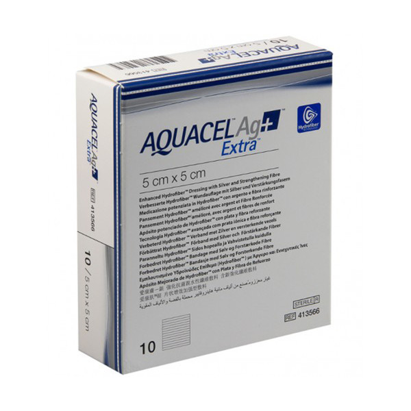 AQUACEL® AG + Extra Silver Dressings (5 x 5 cm) (Pack of 10)