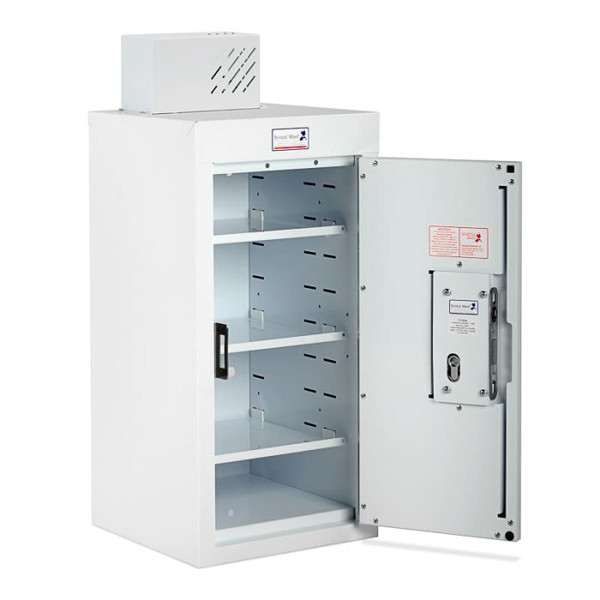DRUG & MEDICINE CABINET - 1000 X 300 X 600MM - NO LIGHT - DEEP SHELVES