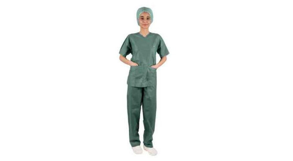 Ultimate Disposable Green Scrub Suit Shirt Large (Pack of 50)