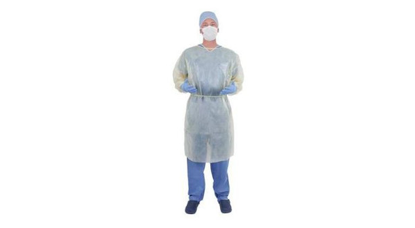 PPE Category III Bilaminate Impervious Isolation Gown, X-Large (Pack of 10)