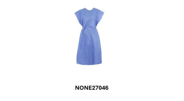 Sleeveless Patient Gown, XL