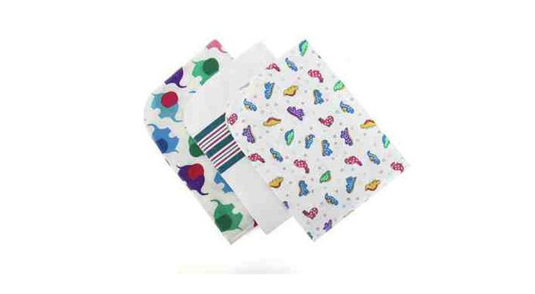Baby Blanket Elephants Pattern 75 X 100 cm