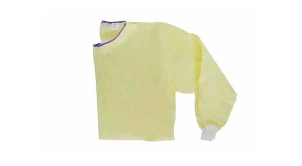 Medium-Weight SMS Isolation Gown Yellow, Medium