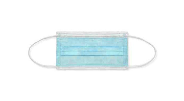 Paediatric Procedural Facemask White with pattern, Child Size