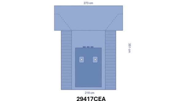 Eclipse® Reinforced Bilateral Extremity T-Drape 218 x 381 CM