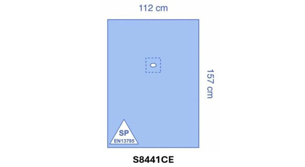 OPS™ Advanced Ophthalmic Drape with Adhesive Fenestration Initial