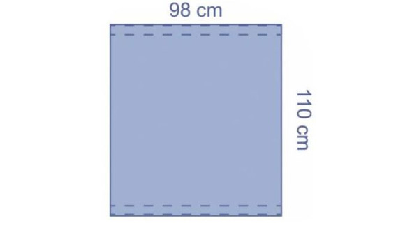 OPS™ Ultimate Drape with 2 Adhesive Edges 98 x 110 CM