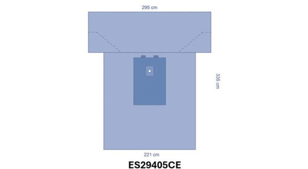 OPS™ Essential Reinforced Extremity T-Drape 221 x 6 CM
