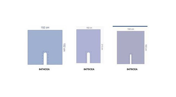 Polyethylene Adhesive Split Drape 152 x 183 CM