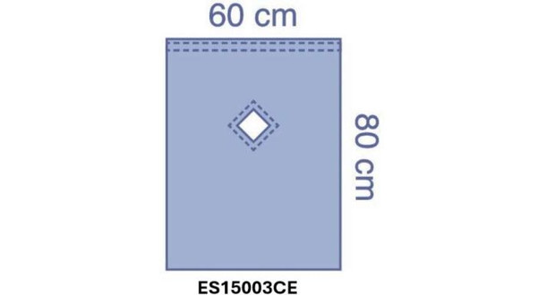 OPS™ Essential Epidural Drape with Diamond Adhesive Fenestration 60 x 80 CM
