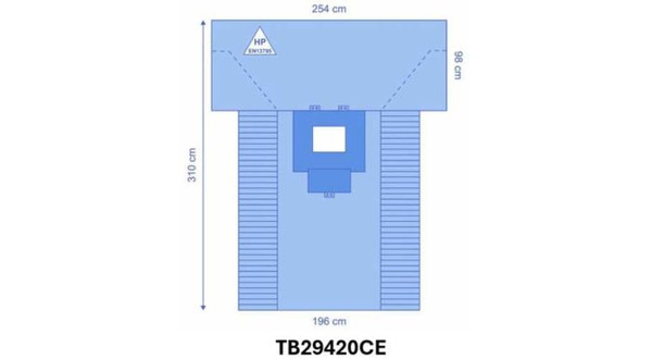 OPS™ Ultimate Reinforced Thoracotomy Drape 254 x 310 CM